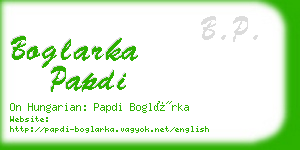 boglarka papdi business card